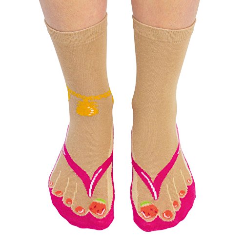 Preisvergleich Produktbild Sandalen Socken für Frauen im Paar - Sandalen Strumpf rosa