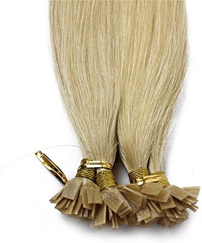 1g/s 100g Light Blonde Capsule Keratin Flat tip Human Hair Extensions 30inch