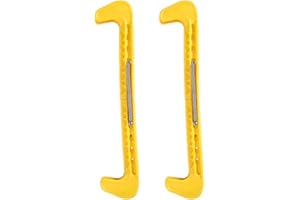 BORDSTRACT Ice Skate Blade Guards, 1 Pair Plastic Adjustable Ice Hockey Skate Blade Cover, Skate Protector for Figure Skating, Ice Hockey, Adults, Kids, 7 Colors