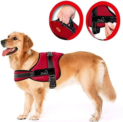 Lifepul No Pull Dog Vest Harness - Dog Body Padded Vest - Comfort Control for Large Dogs in Training Walking - No More Pulling, Tugging or Choking