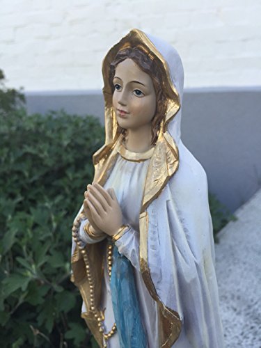 Dekofigur Figur Maria Jungfrau Madonna Lourdes Virgen Heiligenfigur Resin H30 cm - 4