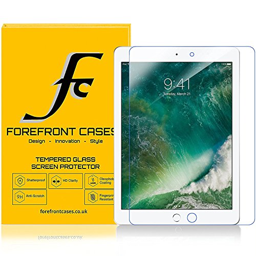 Forefront Cases® [HD KLARHEIT] Gehärtetes Glas Bildschirm Schutz Protektor Folie für Apple iPad 9.7" A1822 2017 Modell [ULTRA DÜNN nur 0.3mm]