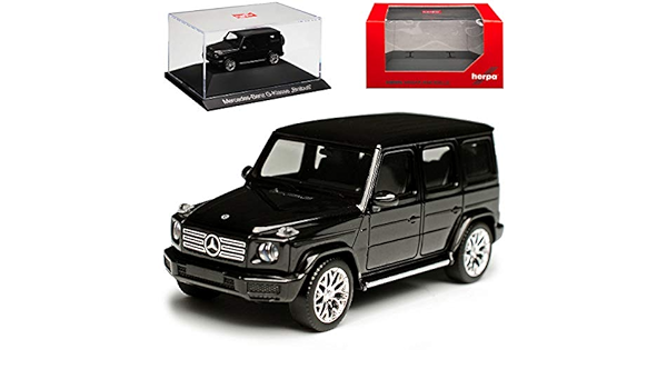 Mercedes Benz G Klasse Bra Bus W463 Schwarz Neue Generation Ab 2018 1 87 Herpa Modell Auto Amazon De Spielzeug