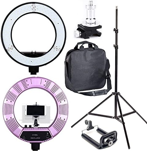Photo Studio Dimmable 18" Diameter LED 50W (500W equivalent ) Camera Photo Studio 5500K Ring LED Flash Light Lighting Kit for Portrait, Fashion Photography and Youtube Vine Self-Portrait Video Shooting