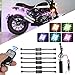 Produktbild MOGOI Motorrad-LED-Leuchten-Kit, RGB-LED-Lichtstreifen Multi-Color-Akzent Glow Neon Atmosphäre Lichter Lampe Mit Drahtloser Fernbedienung Für Harley Davidson Suzuki BMW