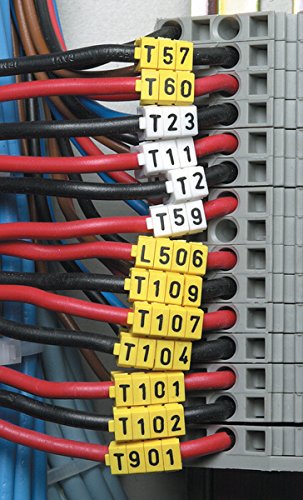 WIC® Kennzeichnungsclip Kennzeichnungsmarkierer für Kabel Aufdruck 0 – 9 Größe 1 Farbe 200 Stück - 2