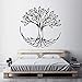 Produktbild guijiumai Baum des Lebens Wandtattoos Symbol der Verbindung Spirituelle Yoga Wohnkultur Wohnzimmer Vinyl Wandaufkleber Schlafzimmer Dekoration grau M 42x42cm