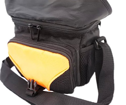 PDXD-share Housse de protection universelle en nylon DSLR SLR Sac pour Nikon J5 J4 J3 J2 V3 S2 Cam  ra  Nikon P600 P900S P610S L340 L830 P530 num  rique  Jaune 