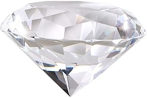 IGNPION Diamant en Verre Cristal Diamant Claire pour Photographie, Presse-Papier,Décoration (100mm)