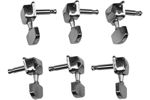 EAPEY 6Pcs Guitar Tuning Peg Acoustic Guitar Machine Heads Semi-enclosed Encore Guitar Spares
