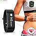 Produktbild KG | Physio Fitness Activity Tracker Armbanduhr mit Herzfrequenz (HR) Überwachung mit Bluetooth 4.0 Touchscreen Smart Band für iPhone IOS und Android mit Anleitungsheft, schwarz