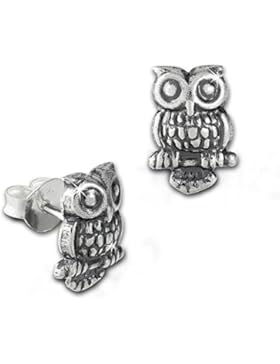 SilberDream Ohrring Eule Ohrstecker Ohrschmuck aus 925 Silber Ohrring SDO8205J