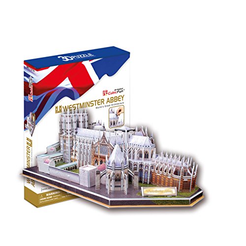 Cubicfun - Puzzle 3D Westminster Abbey de 145 piezas (Cubic Fun MC121h)