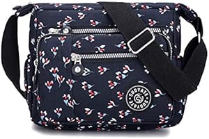 GELORY Womens Cross Body Bag Casual Shoulder Bag Handbag Multi Pocket Messenger for Shopping Daily Use