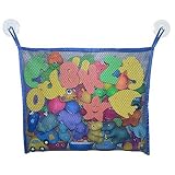 Hengsong Praktische Baby Kleinkindspielzeug Lagerung Saugnapf Tasche Ineinander greifen-Netz Badezimmer Veranstalter Badewanne Spielzeugtasche