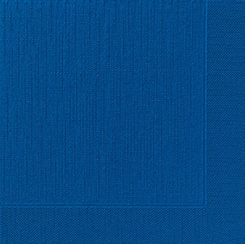 Duni Dinner-Servietten 4lagig Tissue geprägt Uni dunkelblau, 40 x 40 cm, 50 Stück