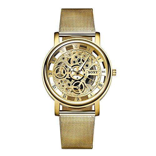 Liyongdong Men'S Non-Mechanical Hollow Alloy Mesh With Quartz Watch