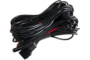 4 Lead Wiring Harness for LED Rock Lights, Ampper LED Rock Light Pod Wiring Harness Kit with 2 Extension Wires, Relay, Fuse and Switch