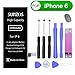 Price comparison product image Sunzos Battery for iP 6, 2200 mAh High Capacity 0 Cycles Including Repair Kit with Tools and Adhesive Strips