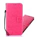 Produktbild Samsung Galaxy S8 Plus Hülle, Samsung Galaxy S8 Plus Schutzhülle, Alfort Carving Lederhülle Fashion Design Premium PU Leder Hohe Qualität Tasche Case Cover Kasten Abdeckung Wallet für Samsung Galaxy S8 Plus 6.2" Smartphone Funktion Standfunktion Unterstützte Telefone und Magnetverschluss mit Schmetterling ( Rote )