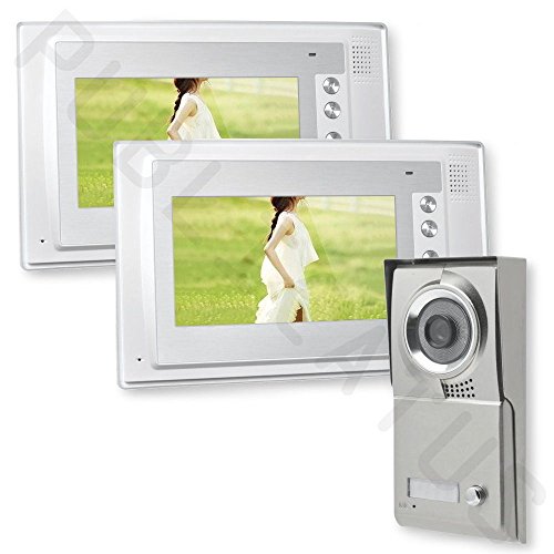 Preisvergleich Produktbild Video Türsprechanlage 2 Monitore 1 Aussenstation