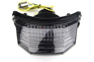 avdb-moto Luces de freno LED con intermitentes integrados Compatible con Yamaha FZ6 N F Fazer 600 2004/2014 (Tintado)