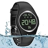 Armbanduhr und Fitness-Armband, wasserdicht IP68, zum genauen Verfolgen von Schritten, Entfernungen und Kalorien, mit Timer-Funktion, zum Laufen, Rennen für Damen und Herren (ohne Bluetooth)