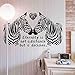 Produktbild tzxdbh Schwarz Weiß Liebe Zebra Wandaufkleber Wohnzimmer Schlafzimmer Kunstwandaufkleber Eternity Love Quotes Wallpaper für Wall DIY 90 * 60 cm