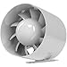 Ventilateur axial de la gaine en blanc, diamètre 100 mm pour l'aération et la ventilation