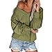 Produktbild Nyuiuo Frauen Herbst Strickwaren Einfarbig V-Ausschnitt Langarm Laterne Ärmel Lose Beiläufige Oberteile Mode Frauen Schulterfrei Strickpullover Langarm Hemd Hemd Einfarbig Pullover Sexy Pullover