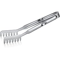 Cuillère à Spaghetti Inox Kiuiom - Fourchette à Pâtes Avec Trou De Suspension - Ustensile Cuisine Multifonction