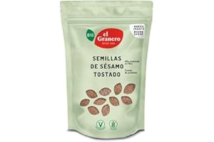 El Granero Integral - Semillas de Sésamo Tostado 400 g - Rico en Vitaminas - Fuente de Sodio y Potasio - Favorecen el Correcto Funcionamiento del Sistema Nervioso - Aptas para Veganos