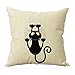 Produktbild Internet Kissenbezug Schwarze Katze Kissen pillowcase