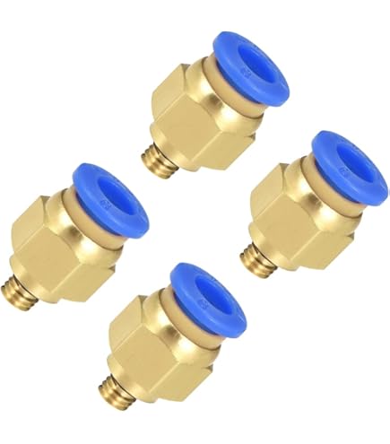 Raccordo A Innesto Pneumatico Ad Angolo Da 90&deg; Da 1/4" A 10 Mm, 4 Pezzi, Connettore Ad Aria Compressa, Qualit&agrave; Industriale