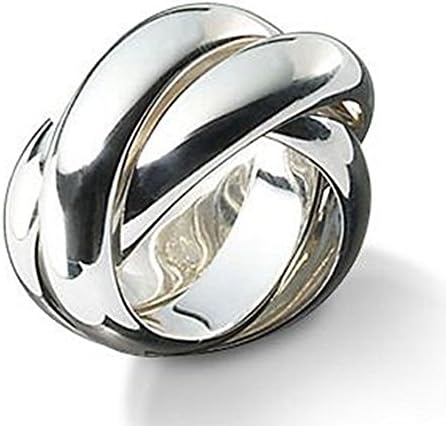 SKIELKA DESIGNSCHMUCK 3 Ring Jewellery Adjustable Ring – Game Work (925) Sterling Silver Ring – Triple Ring