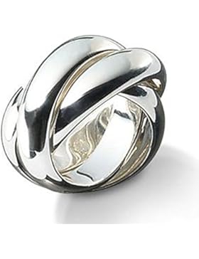 SKIELKA DESIGNSCHMUCK 3er Ring 10mm Goldschmiedearbeit (Sterlingsilber 925) - Rollring - Spielring - Dreierring