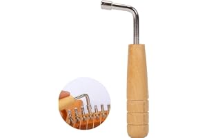 OEIOTEI Harpa stämpennor L-formad harpa stämnyckel piano stämhammare L-formad stämnyckel trä cither delad stäm naglar reparat