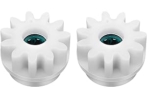 Garzenth 2pcs Easy Mop Pedal Broom Spin Replacement, One Way Clutch Bearing Spin Mop Bucket Gear Sprockets Repair Compatiable With Vilida and More Market Rotation Mop(white)