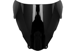 NOVEMS Pare Brise Déflecteur pour S&UZUKI SV650 SV650S pour SV 650 S 1999 2000 2001 2002 M&OTO Noir ABS Double Bulle Pare-Brise Carénage Pare-Brise Écran Écran Vent Déflecteur