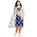 Fashion Vogue New Collection Blue Colour Cotton Printed Dress Material For Girls New Collection RS.391.00