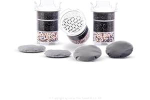 Lotus Vita Wasserfilter Halbjahres Ersatz Paket - 3x Filter 4x Kalkpad für ESPRIT, LOTUS, FAMILY, ONE, NATURA PLUS