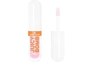 ‎ESSENCE COSMETICS essence JUICY BOMB PARTY lip oil, Lipgloss, Nr. 01, Transparent, pflegend, mit Ölen, natürlich, glänzend, vegan, ohne Parabene, ohne Mikroplastikpartikel, Nanopartikel frei, 1er Pack (2.4ml)
