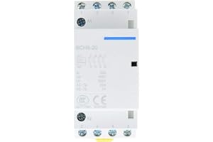 SEAFRONT 4P 4NO 20A 24V 220V/230V 50/60Hz Contattore AC per Uso Domestico, Materiale di Isolamento di Sicurezza Montaggio su guida DIN(24V)