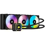 Corsair iCUE H150i Elite CAPELLIX Liquid CPU Cooler, RGB Pump + Fans, 360mm