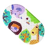 GWELL PVC Cartoon Badewannenmatte Anti-Rutsch mit Saugnäpfen Badematte Wanneneinlage Badteppich Duschmatte Sicherheits für Baby Kinder 69 x 39 cm Giraffe