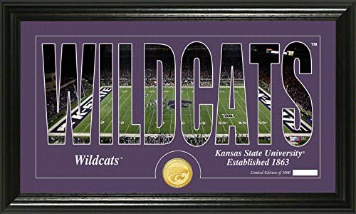 Highland Mint The Unisex Kansas State University Silhouette Coin Panoramic Photo Mint, Bronze, 22" x 15" x 4"