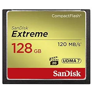 SanDisk Extreme 128GB CompactFlash Memory Card UDMA 7 Speed Up To 120MB/s