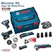 Produktbild BOSCH Kit 12V - Set 18 (GDR 12V-105 + GWS 12V-76 + GOP 12V-LI + GWB 12V-10 + GLI 12V-80 + 4 x 1,5 Ah + GAL1230CV + L-Boxx 238)