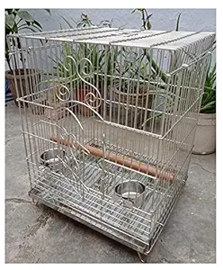 Parrot Cage Steel Strong - Good cage for Grey Parrot & All Parrot Breed