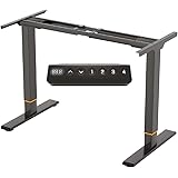 FLEXISPOT EB2B Scrivania Regolabile in Altezza Standing Desk Scrivania Elettrica Scrivania Motorizzata, con 2 Motori con Memo